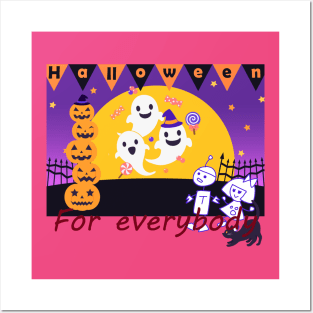 Halloween for everybody by Hidemi Woods Posters and Art